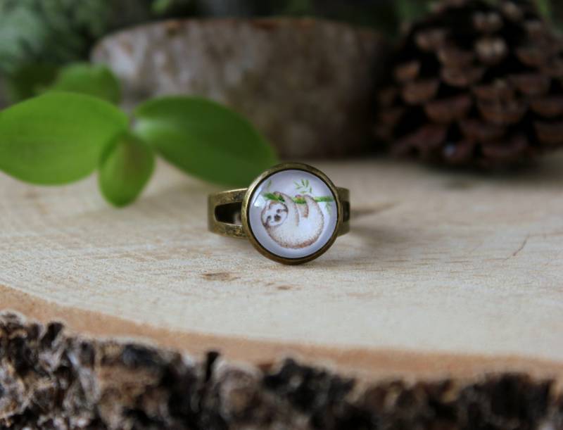 Faultier Ring | Schmuck Tier Ring Geschenke Tierschmuck von ArtHarmony
