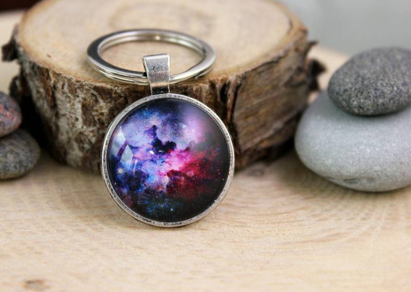 Galaxy Schlüsselanhänger | Universum Space Schmuck Nebula Personalisiertes Geschenk von ArtHarmony