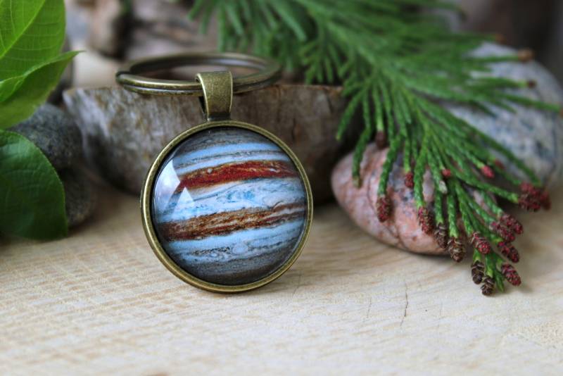 Jupiter Schlüsselanhänger | Galaxy Space Schmuck Universum Personalisiertes Geschenk von ArtHarmony
