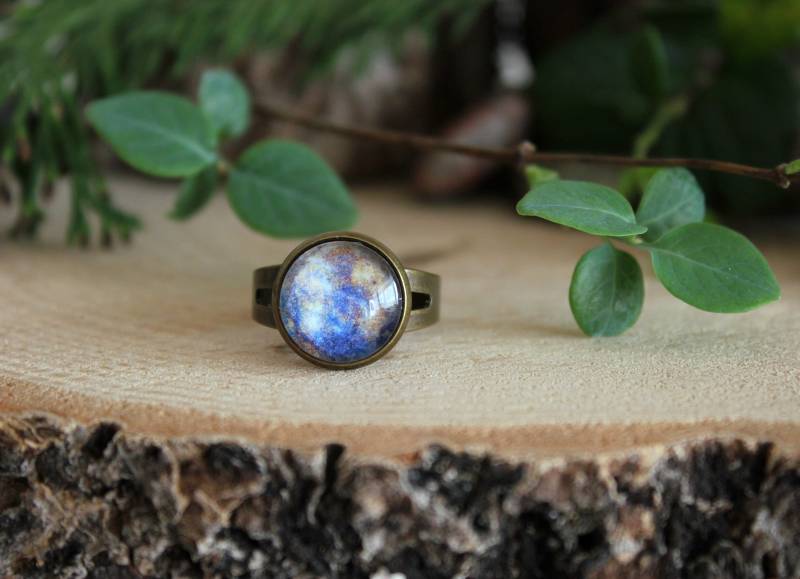 Merkur Planet Ring | Galaxy Bronze Schmuck von ArtHarmony