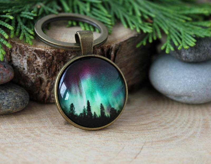 Nordlichter Schlüsselanhänger | Aurora Borealis Geschenk von ArtHarmony
