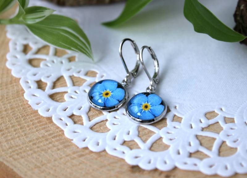 Vergissmeinn Ich Nicht Ohrringe | Blumenschmuck Blumen Blaue Ich-Nicht Silberfarbene Vergissmeinn Ich Nicht Ohrringe | Blumenschmuck Blumen Blaue Ich-Nicht Silberfarbene von ArtHarmony