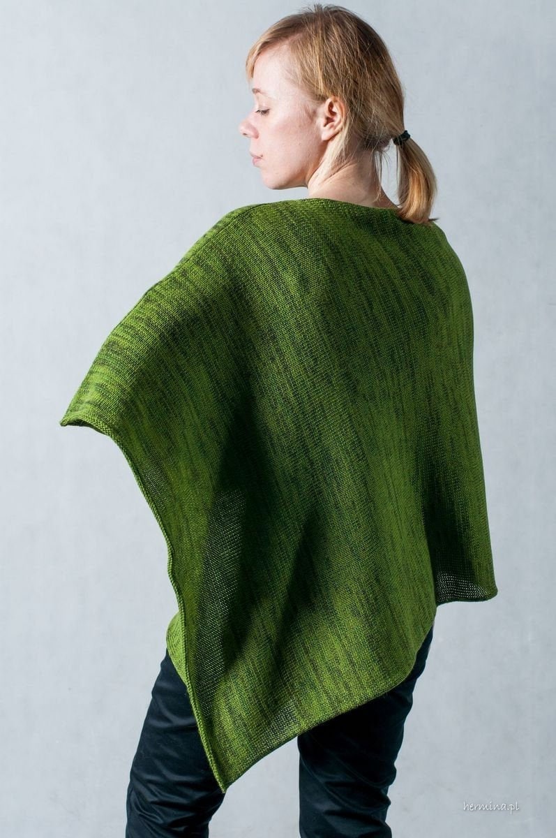 Grün Poncho - Melange Grün Poncho - Melange von ArtHermina