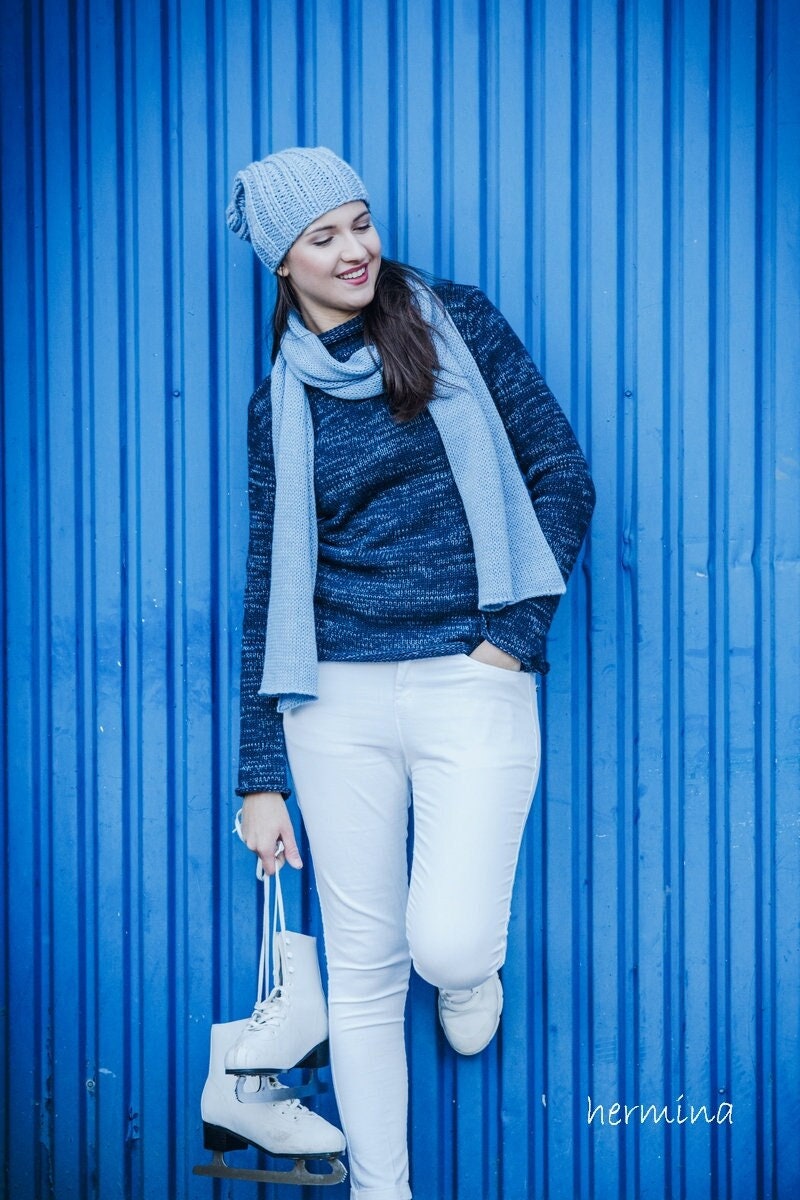 Navy-Blau Rollkragen von ArtHermina