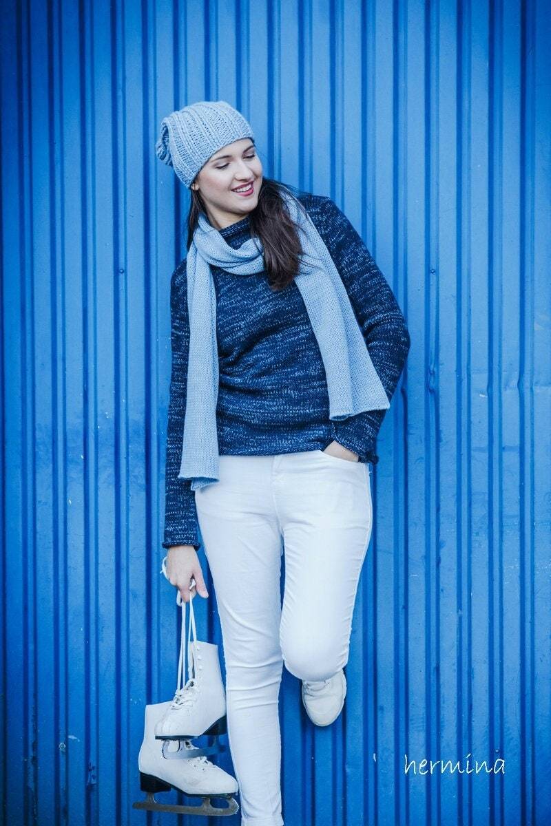 Navy-Blau Rollkragen Navy-Blau Rollkragen von ArtHermina