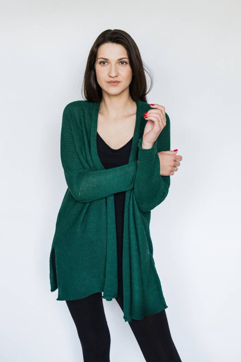 Pullover Im Offenen Stil, Gemütliche Damen-Strickjacke Pullover Im Offenen Stil, Gemütliche Damen-Strickjacke von ArtHermina