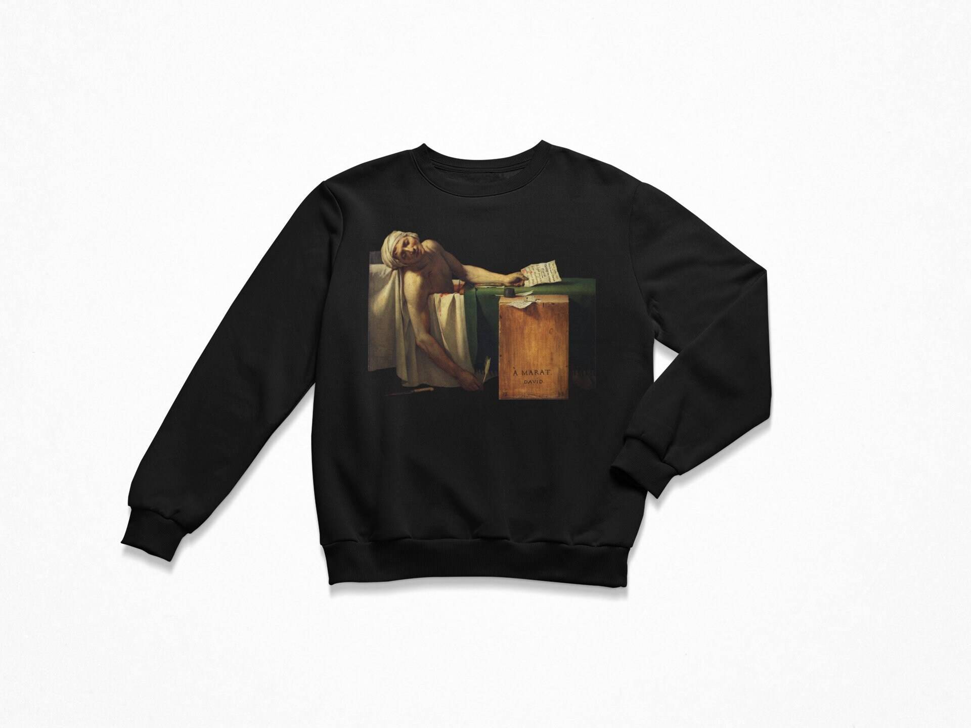 Der Tod Von Marat Sweatshirt, French Revolution Sweatshirt von ArtHistoryClub2