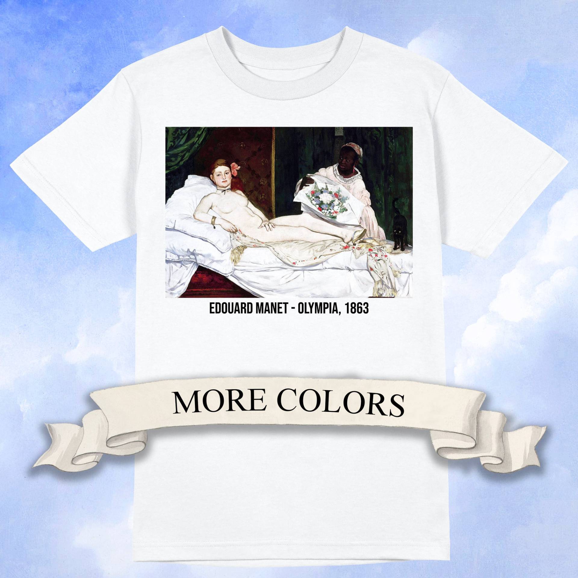 Edouard Manet - Olympia Unisex T-Shirt von ArtHistoryClub2