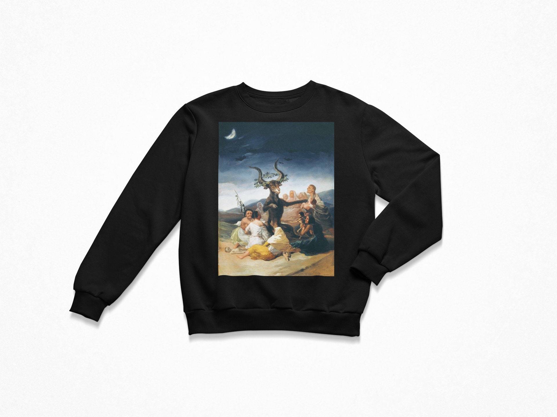 Francisco Goya Witches' Sabbath Sweatshirt, Fine Art Crewneck Sweatshirt von ArtHistoryClub2