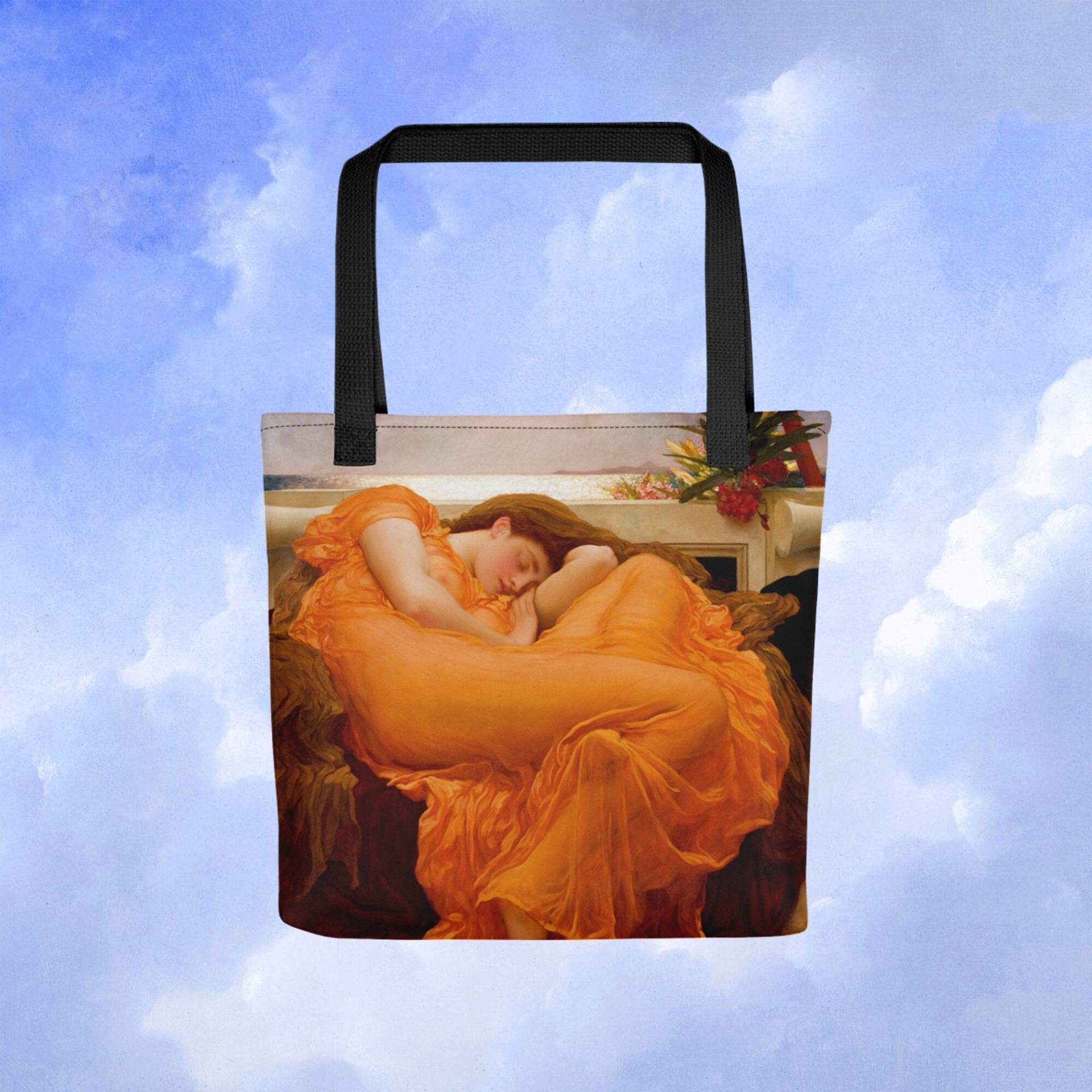 Frederic Lord Leighton - Flaming June Tasche von ArtHistoryClub2