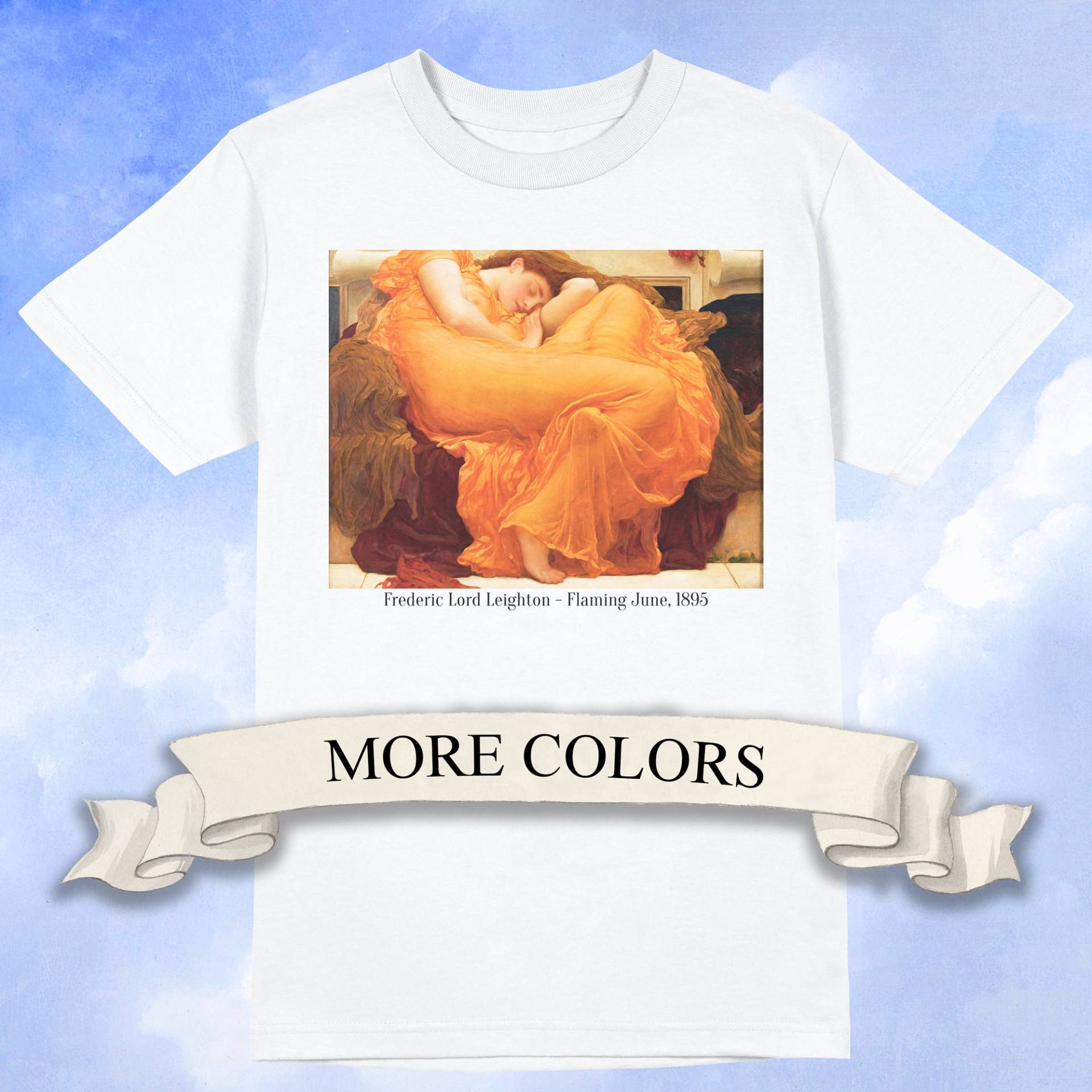 Frederic Lord Leighton - Flaming June Unisex T-Shirt von ArtHistoryClub2