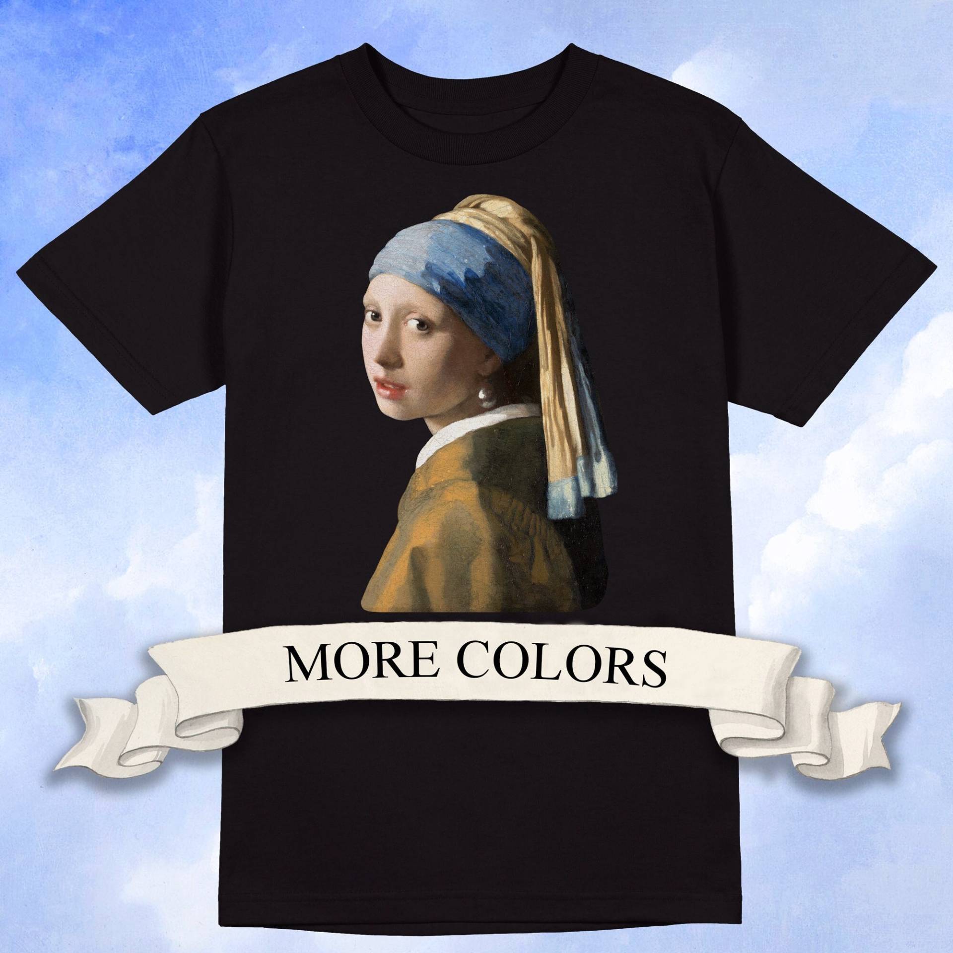 Girl With A Pearl Ohrring T-Shirt, Art History Shirt von ArtHistoryClub2