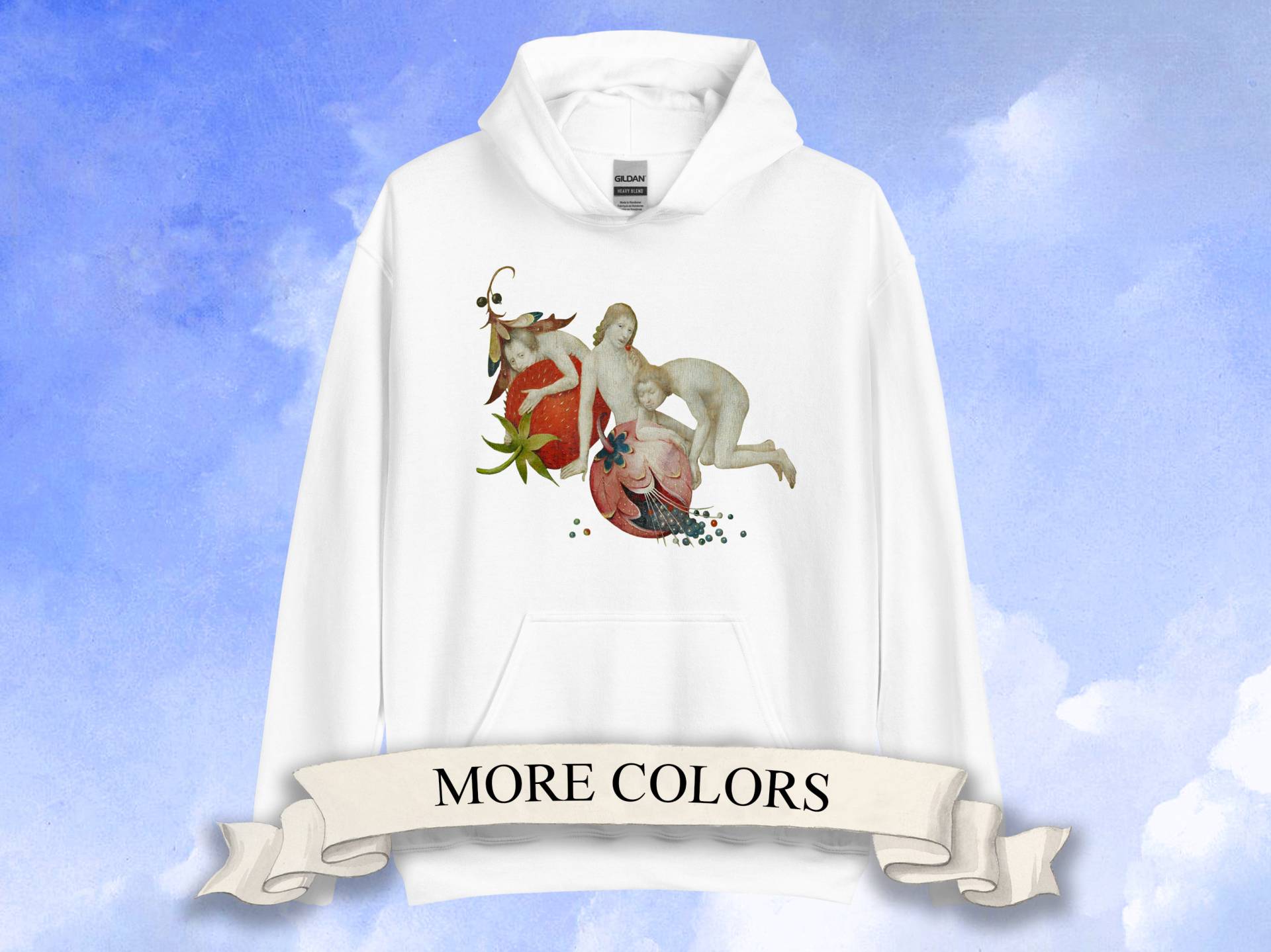 Hieronymus Bosch Hoodie, Erdbeerfresser Kapuzenpullover von ArtHistoryClub2