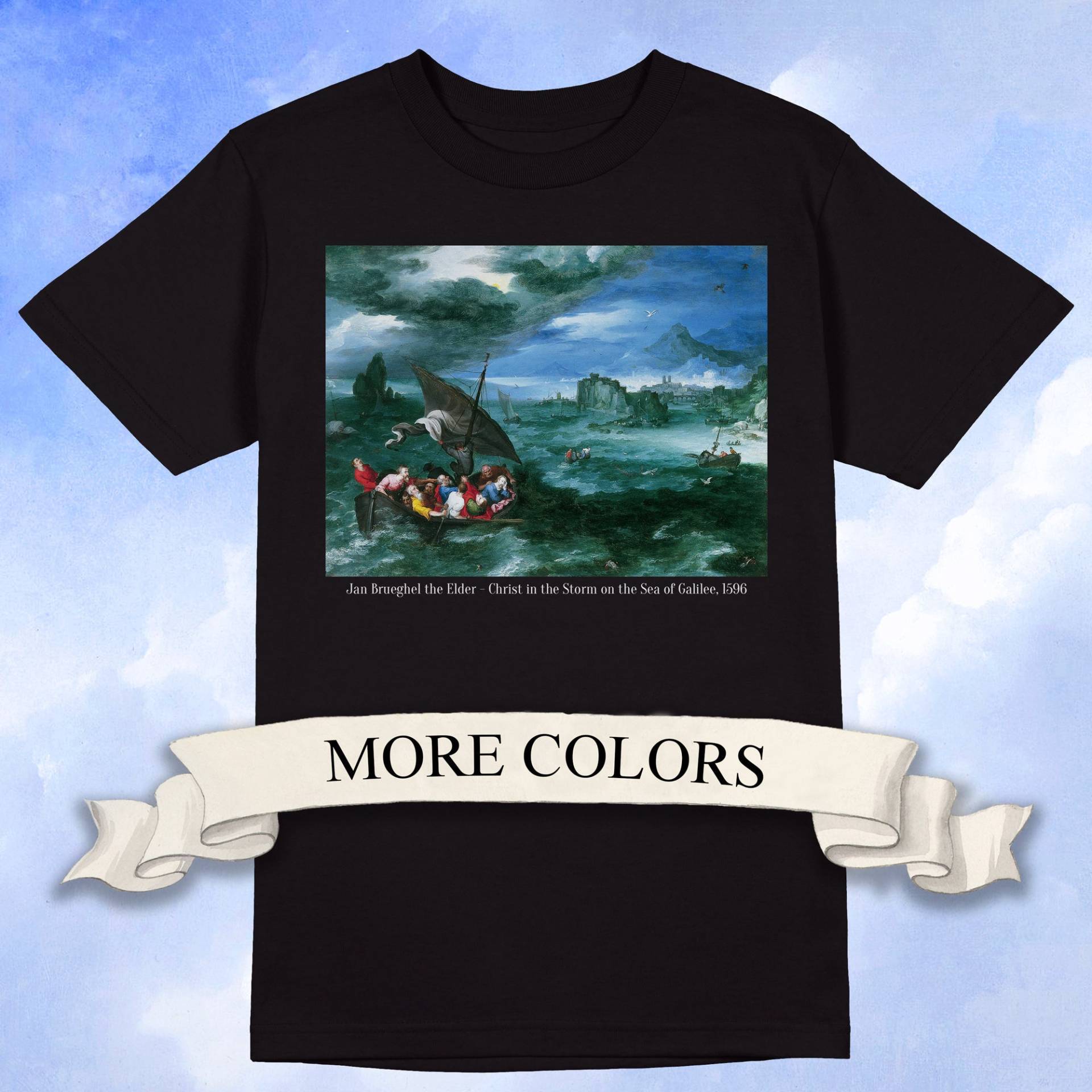 Jan Brueghel Der Ältere - Christus Im Sturm Am See Von Galiläa Unisex T-Shirt von ArtHistoryClub2