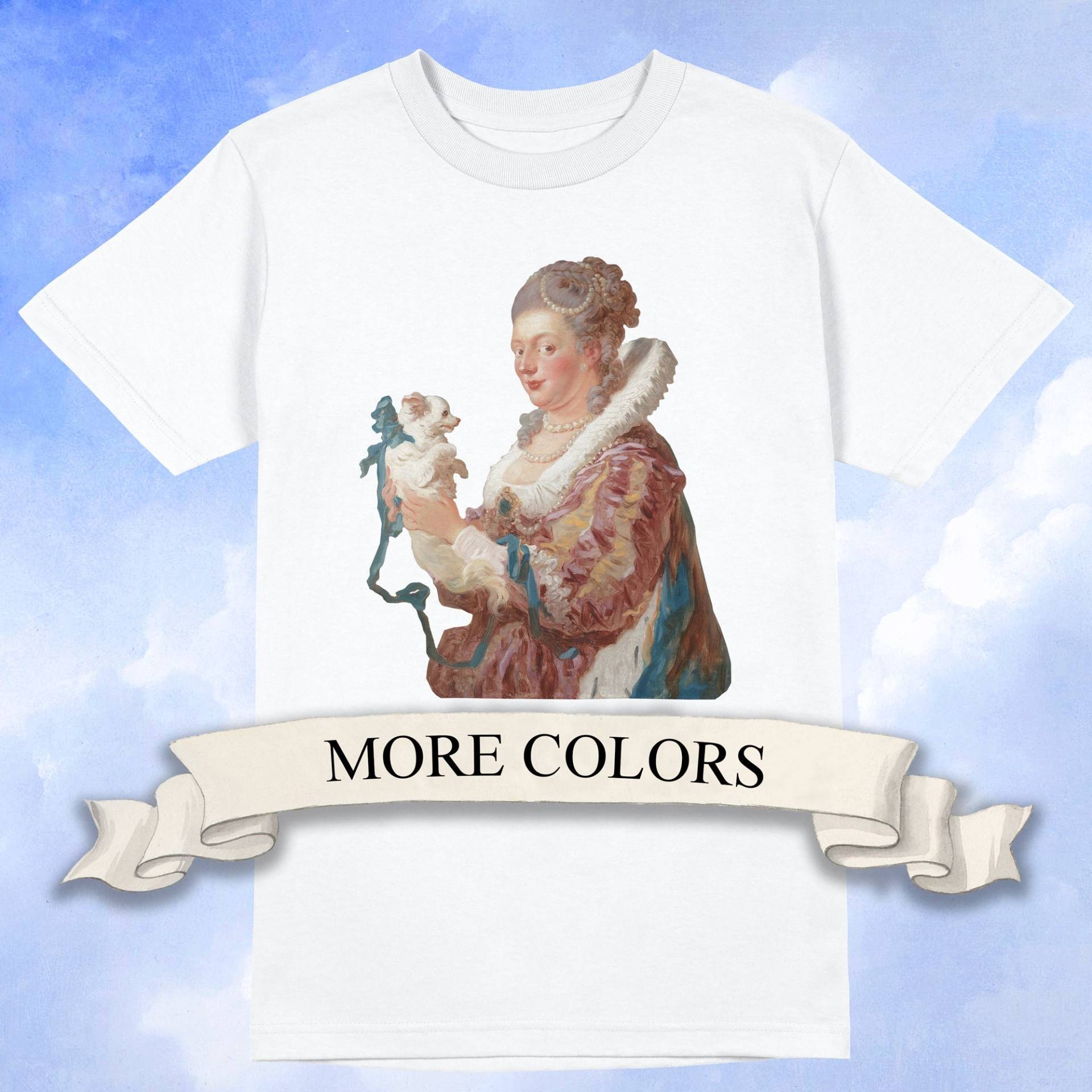 Jean-Honoré Fragonard - Eine Frau Mit Hund T-Shirt, Rokoko Shirt von ArtHistoryClub2