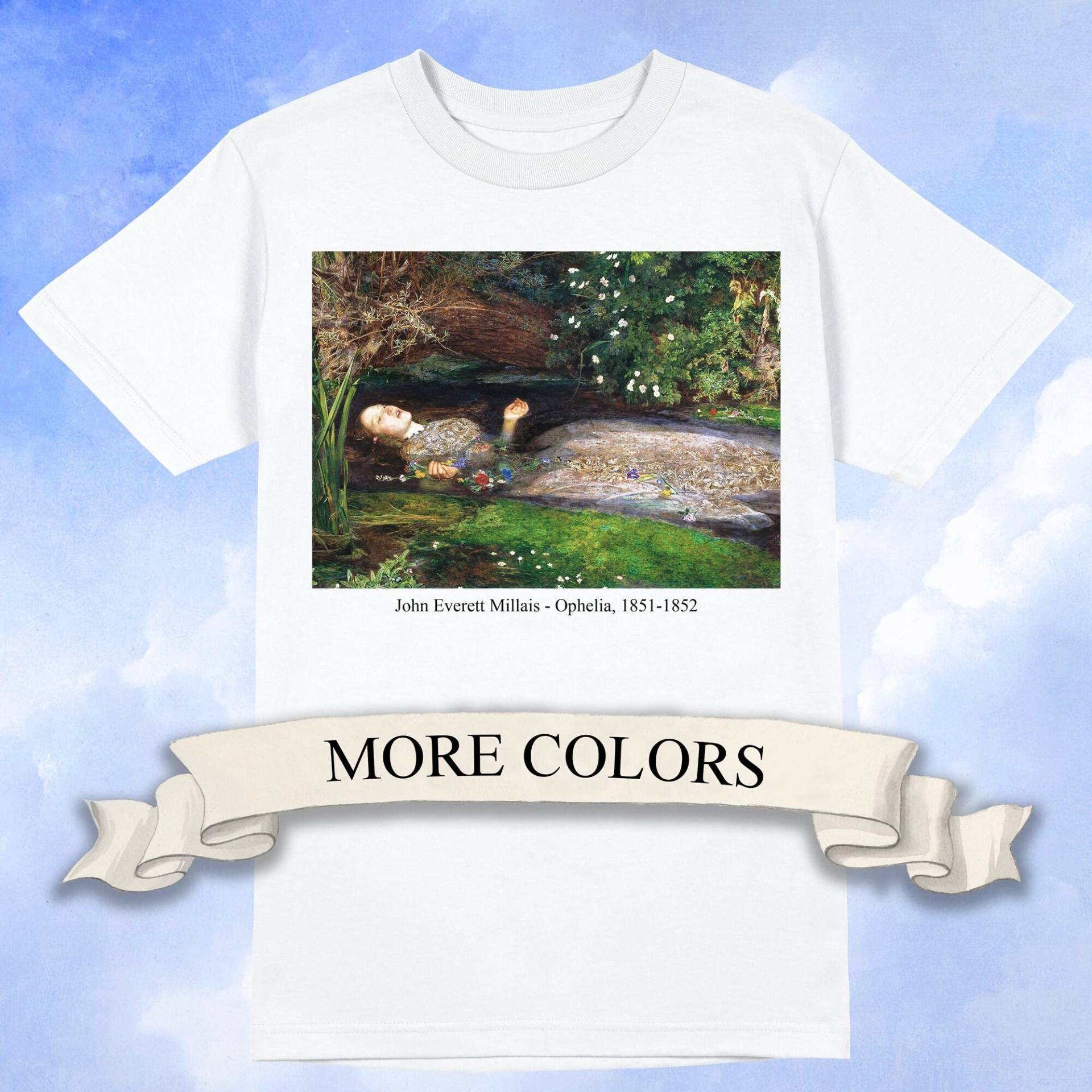 John Everett Millais - Ophelia Unisex T-Shirt, Pre Raphaelite Art Shirt von ArtHistoryClub2