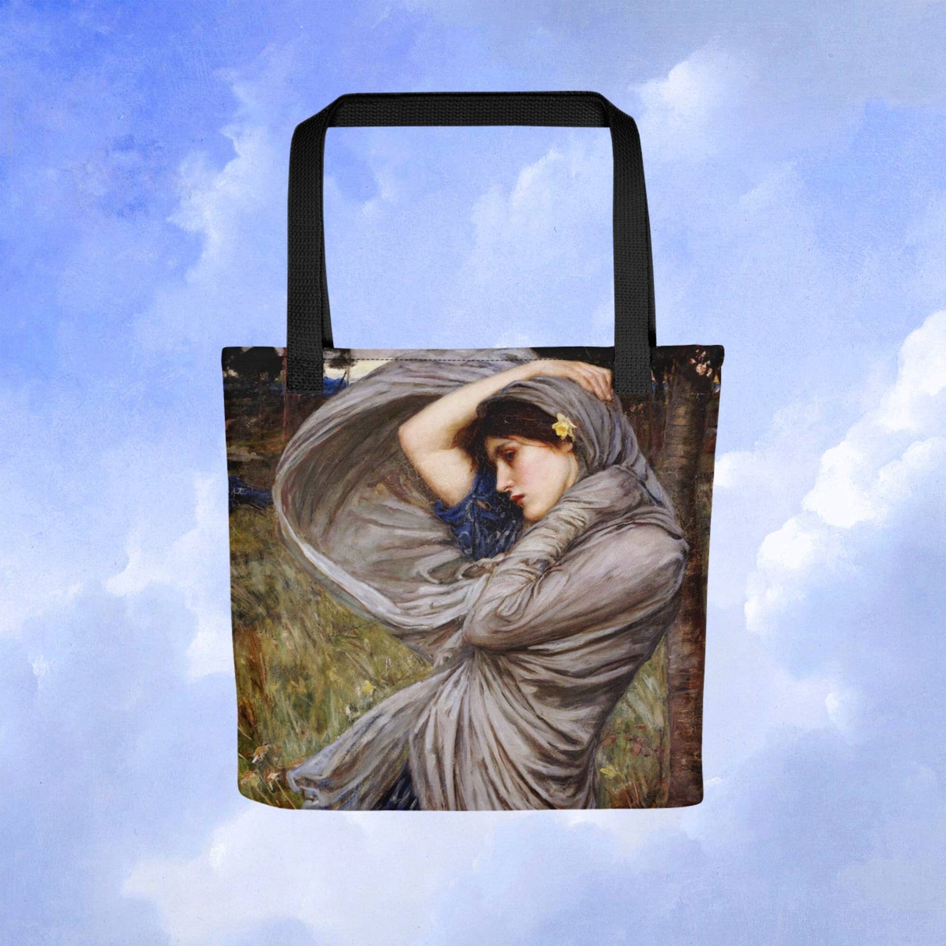 John William Waterhouse - Boreas Tragetasche von ArtHistoryClub2