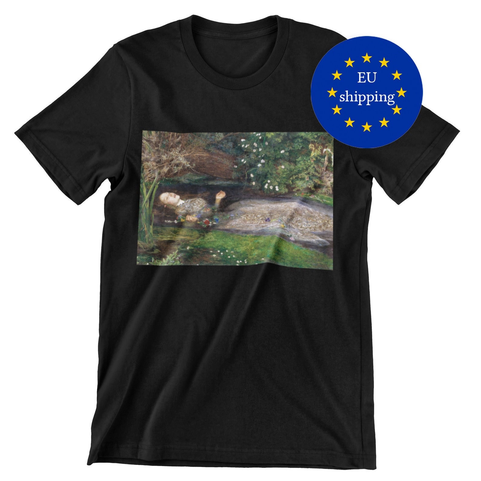 Ophelia T-Shirt, Pre Raphaelite Art Shirt Eu Versand von ArtHistoryClub2