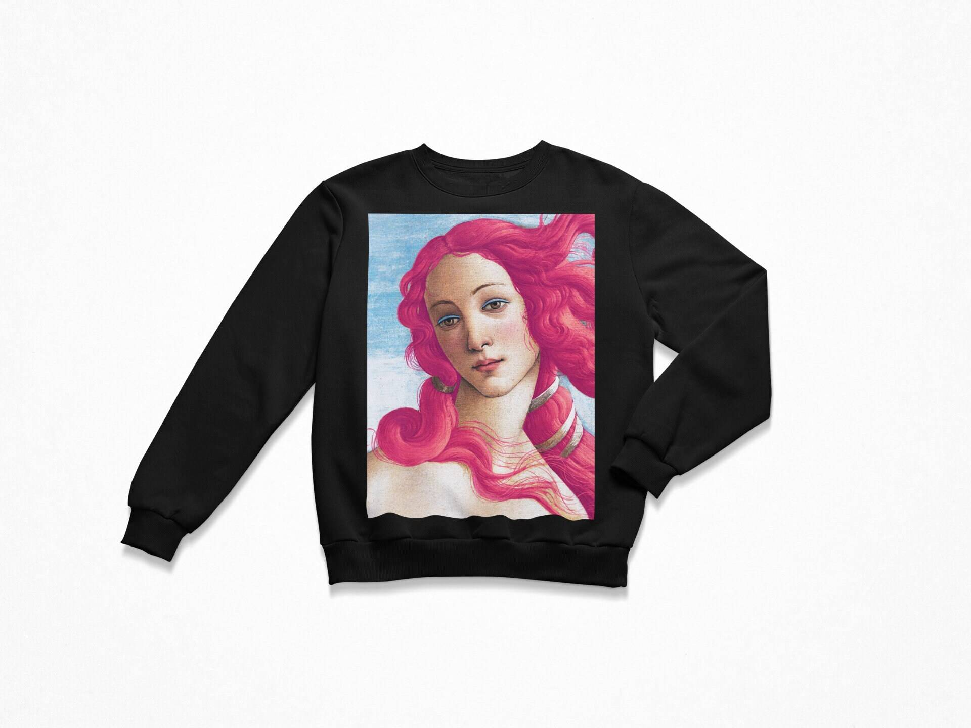 Sandro Botticelli - Rosa Haarige Venus Sweatshirt von ArtHistoryClub2