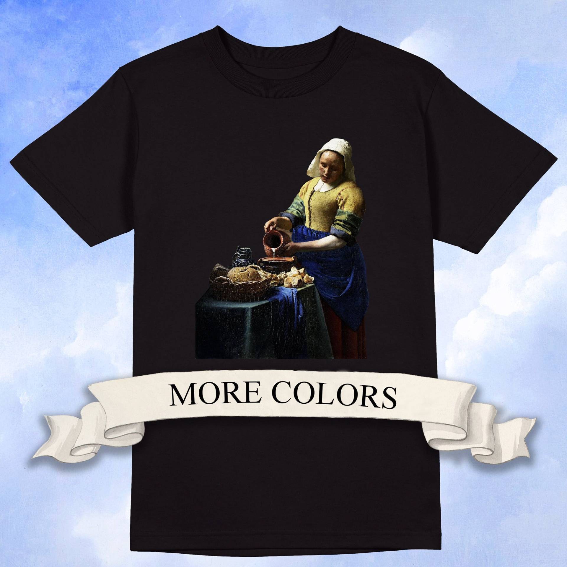 The Milkmaid T-Shirt, Johannes Vermeer Shirt von ArtHistoryClub2