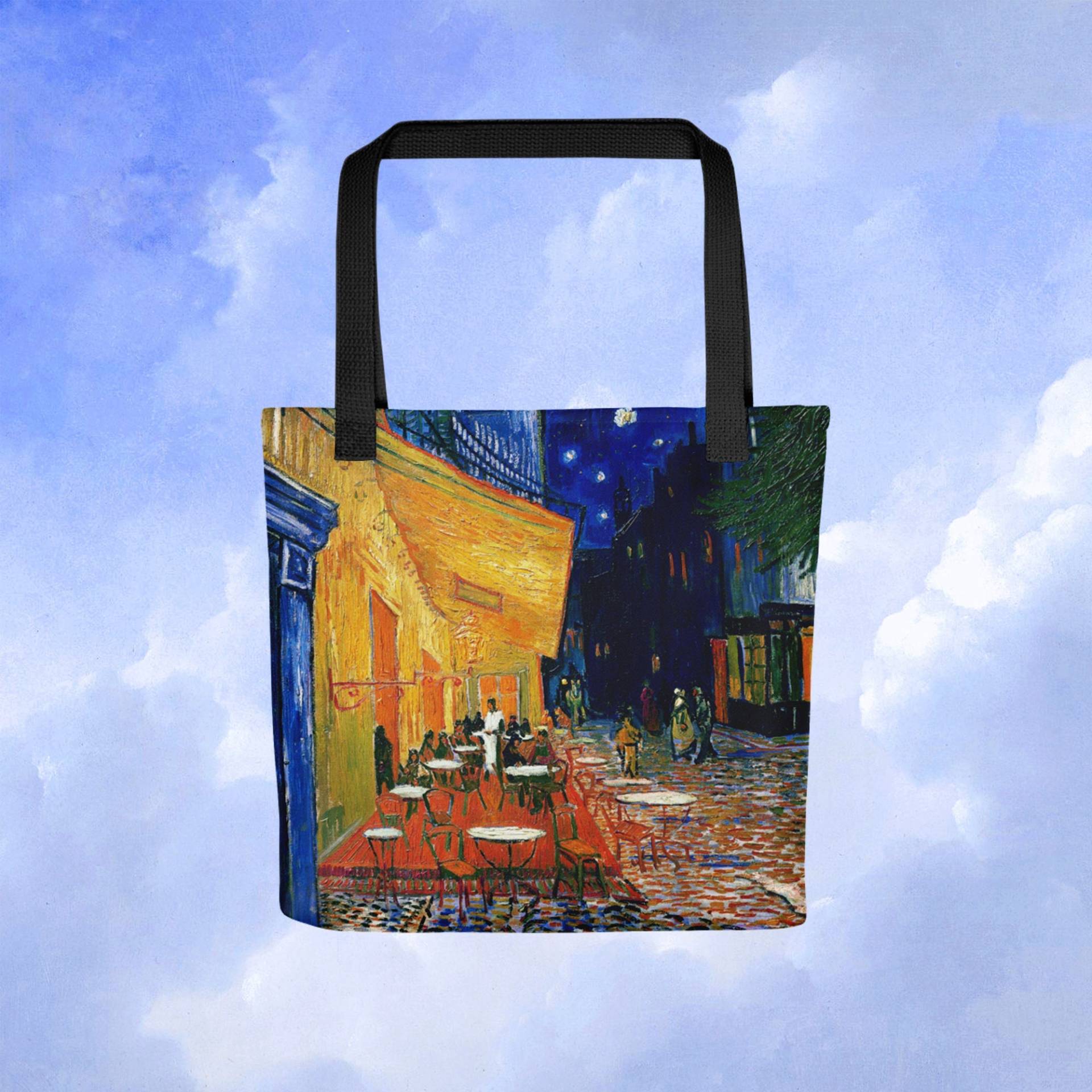 Vincent Van Gogh - Café Terrace At Night Tote Bag von ArtHistoryClub2