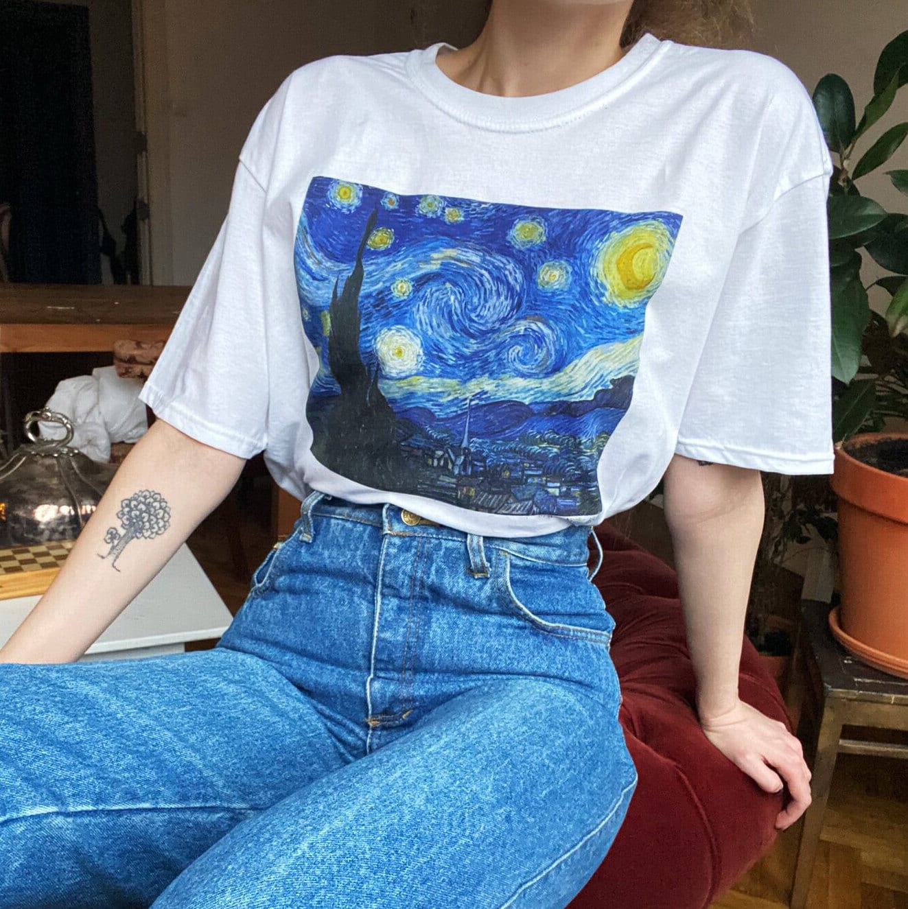 Vincent Van Gogh T-Shirt, The Starry Night Shirt von ArtHistoryClub2