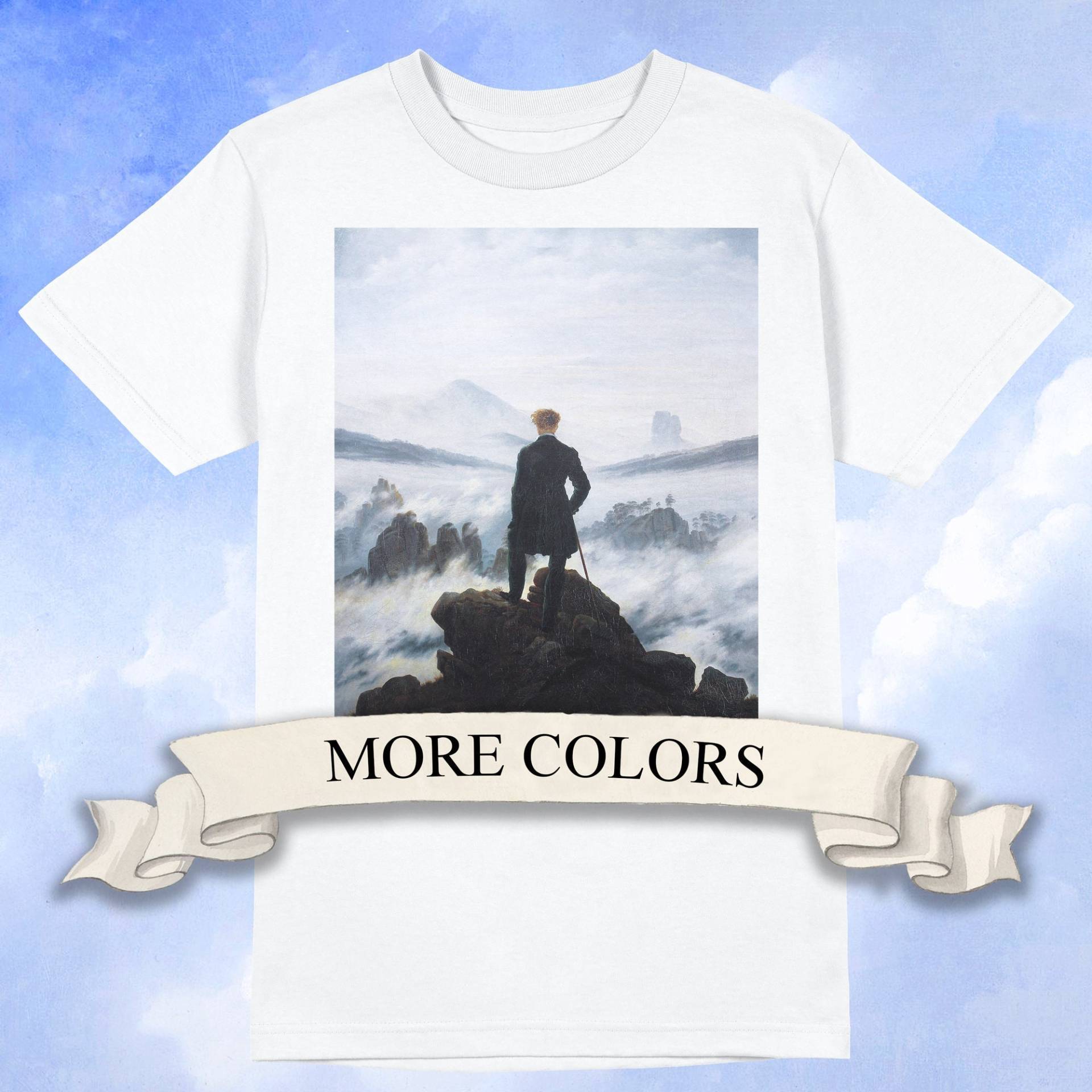 Wanderer Über Dem Nebelmeer T-Shirt, Art History Shirt von ArtHistoryClub2