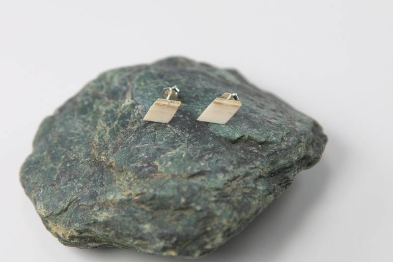 Ohrringe, Ohrstecker Rentiergeweih Silber 925 - Horn Knochen Geschenk Frau Freundin Valentinstag Verlobung Ohrschmuck Ohrringe, Ohrstecker Rentiergeweih Silber 925 - Horn Knochen Geschenk Frau Freundin Valentinstag Verlobung Ohrschmuck von ArtNaturae