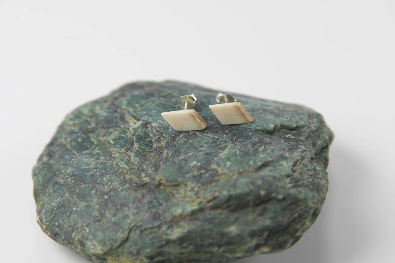 Ohrringe, Ohrstecker Rentiergeweih Silber 925 - Horn Knochen Geschenk Frau Freundin Valentinstag Verlobung Ohrschmuck Ohrringe, Ohrstecker Rentiergeweih Silber 925 - Horn Knochen Geschenk Frau Freundin Valentinstag Verlobung Ohrschmuck von ArtNaturae