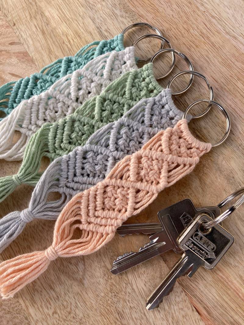 Set 5In1 | Schlüsselanhänger Makramee Boho Geschenk von ArtOfKnotsStore