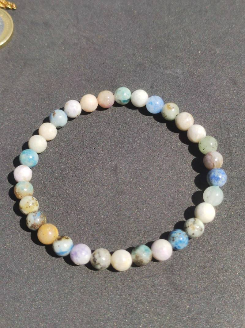 6mm Hackmanit Rarität Edelstein Stretch Armband Blau Rosa Weiß Perlen Kristall Geschenk Mann Frau Selten Heilstein Er Sie Vater Mutter von ArtOfNatureBerlin