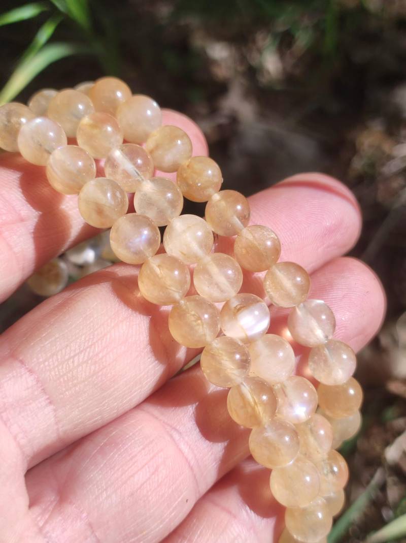 Andesin Aaa Rarität - Edelstein Armband Gelb Gold Goa Hippie Boho Natur Heilstein Geschenk Er Sie Mann Frau Freund Rarität Kraft Chakra von ArtOfNatureBerlin
