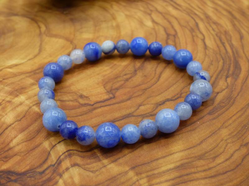 Aventurin Blau ~ Edelstein Armband Stretch Goa Hippie ~Boho ~Ethno ~Indie ~Nature ~Heilstein Energie Chakra von ArtOfNatureBerlin