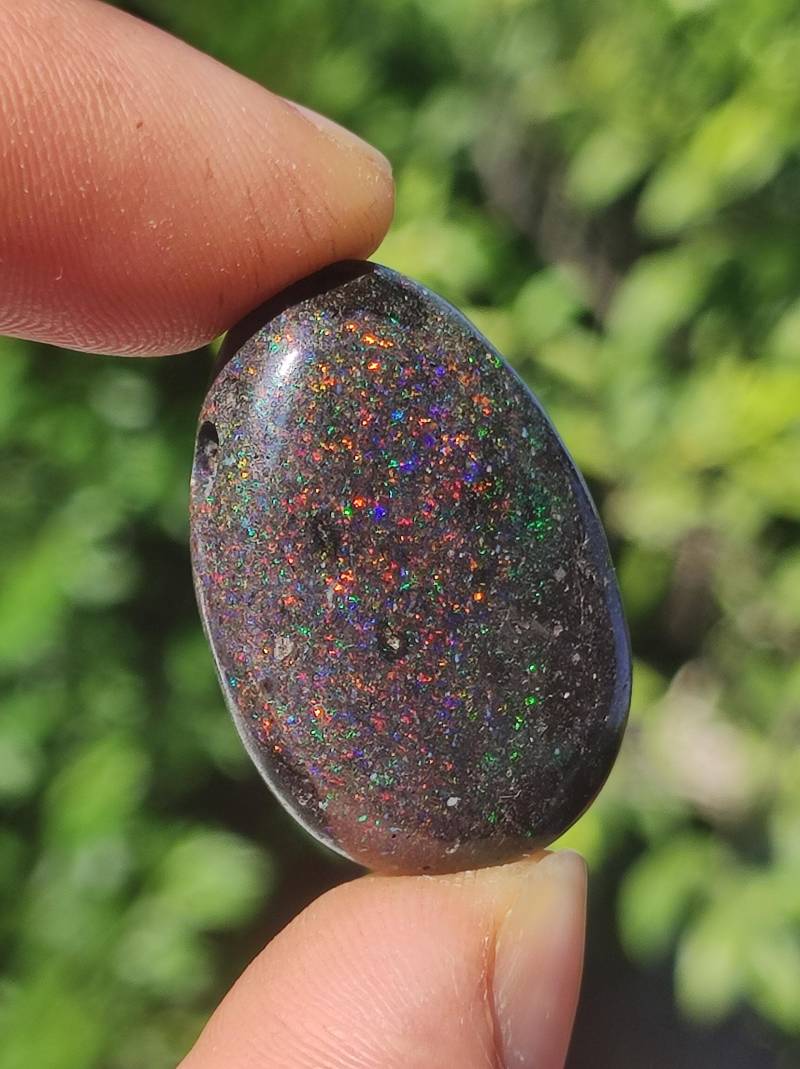 Black Opal - Edelstein Kette Bunt Funkelnd Rarität Natur Heilstein Energie Chakra Kristall Anhänger Mann Frau Kind Vater Geschenk Er Sie von ArtOfNatureBerlin