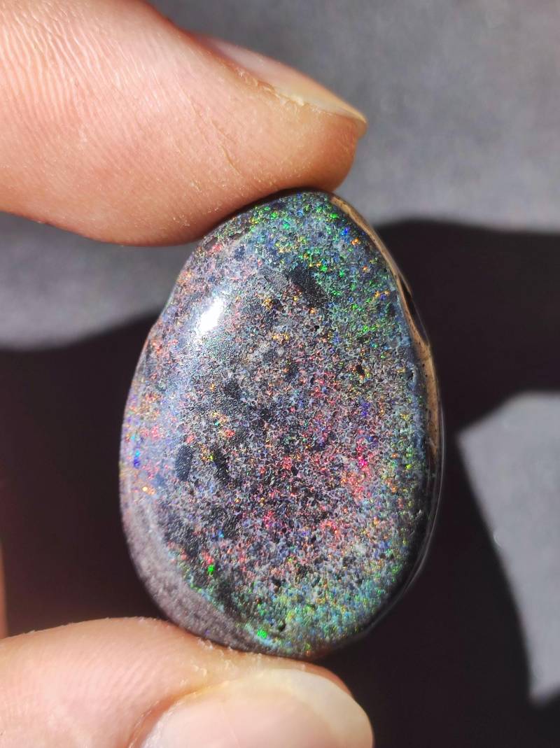 Black Opal - Edelstein Kette Bunt Funkelnd Rarität Natur Heilstein Energie Chakra Kristall Anhänger Mann Frau Kind Vater Geschenk Er Sie von ArtOfNatureBerlin