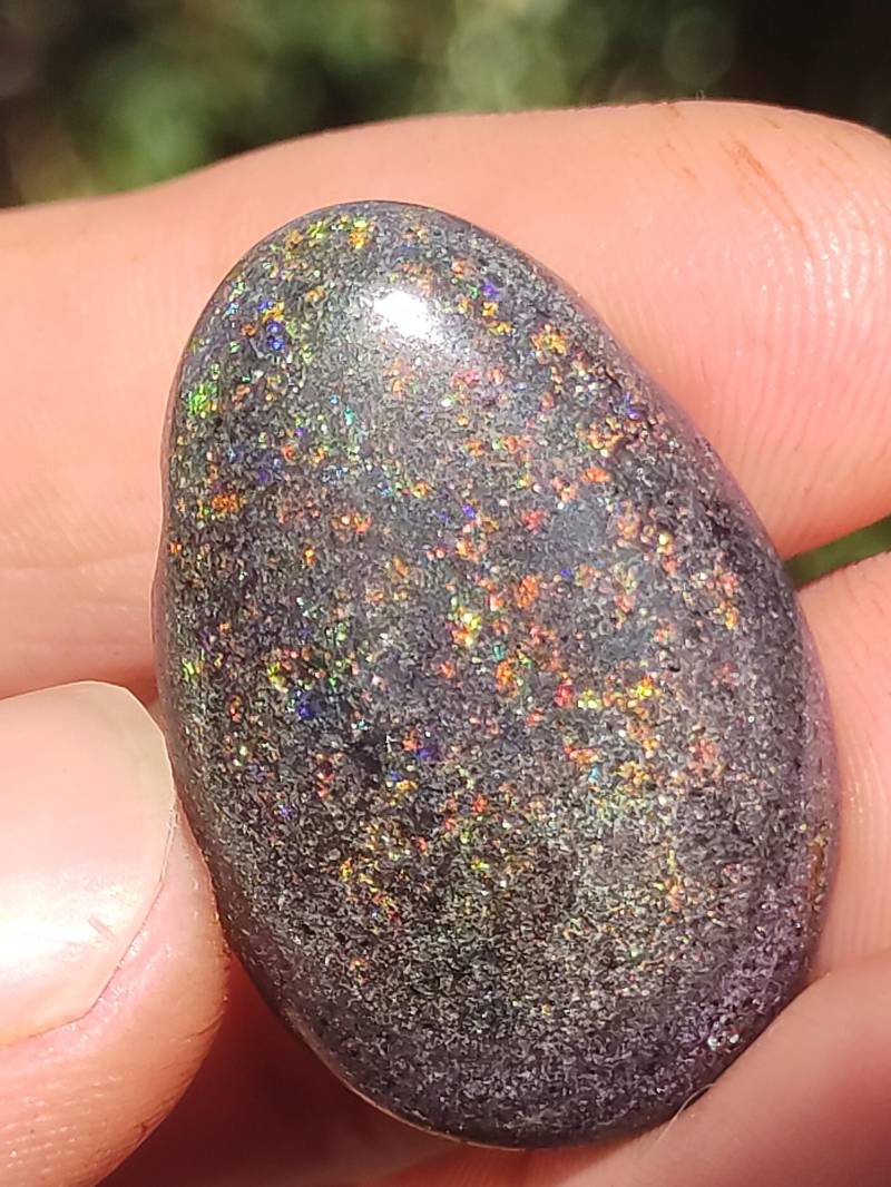 Black Opal - Edelstein Kette Bunt Funkelnd Rarität Natur Heilstein Energie Chakra Kristall Anhänger Mann Frau Kind Vater Geschenk Er Sie von ArtOfNatureBerlin