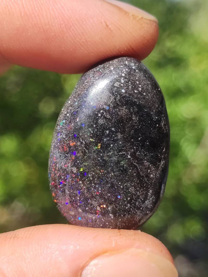 Black Opal - Edelstein Kette Bunt Funkelnd Rarität Natur Heilstein Energie Kristall Anhänger Mann Frau Kind Geschenk Er Sie Valentinstag von ArtOfNatureBerlin