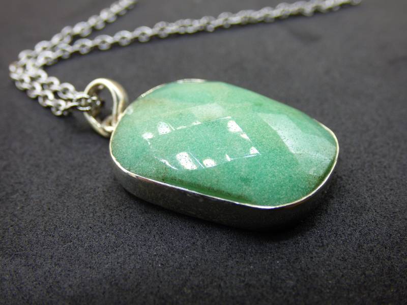 Chrysoprase Aaa Edelstein Kette 925 Sterling Silber - Edler Frau Mann Schmuck Filigran Hochzeitstag Geburtstag Geschenk Heilstein Rarität von ArtOfNatureBerlin