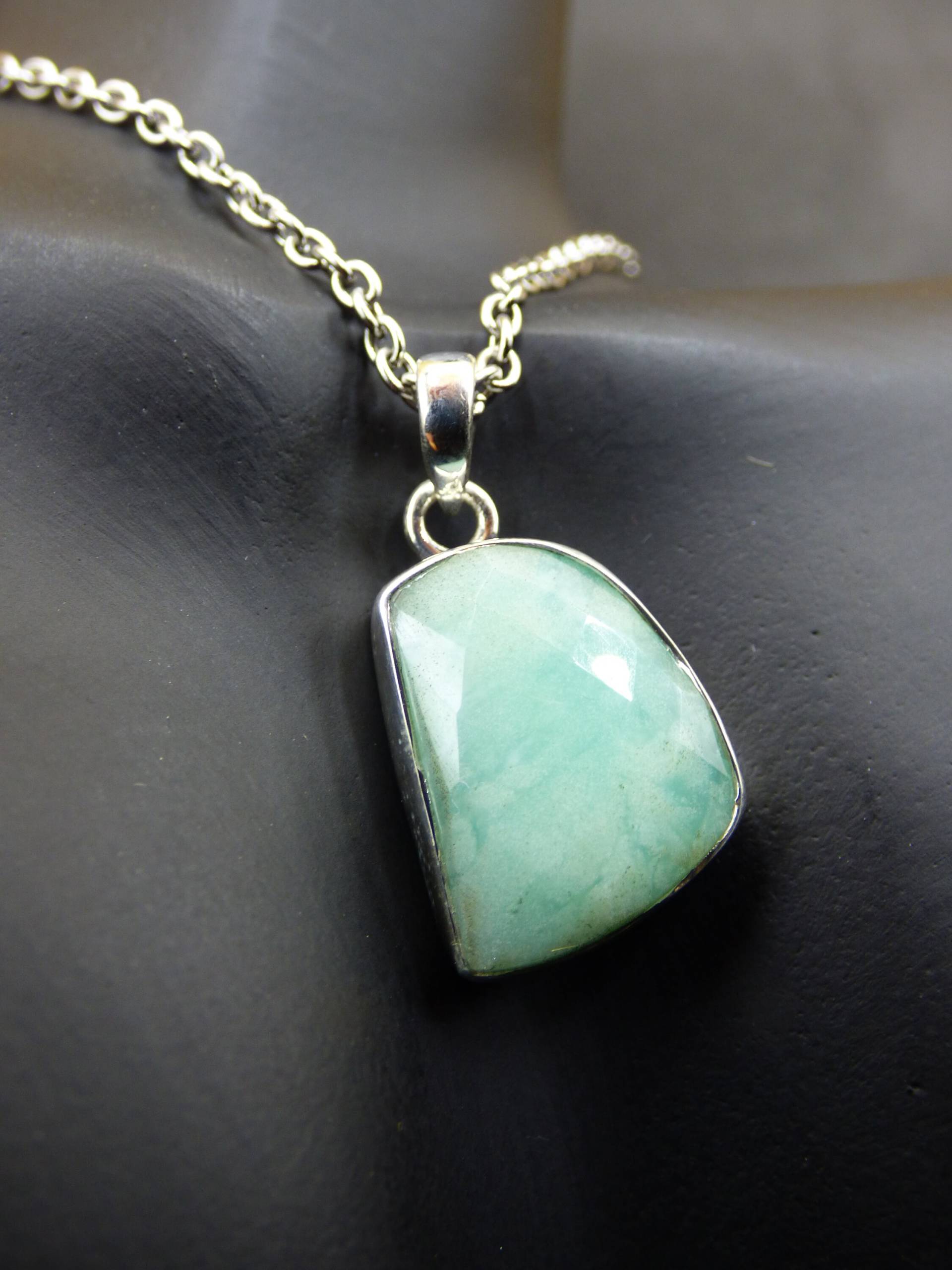 Chrysoprase Aaa Edelstein Kette 925 Sterling Silber - Edler Frau Mann Schmuck Filigran Hochzeitstag Geburtstag Geschenk Heilstein Rarität von ArtOfNatureBerlin