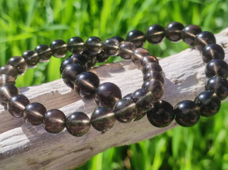 Cintamani Saffordit | Tektit Aaa Edelstein Perlen Stretch Armband Natur Schwarz Buddhismus Heilstein Kristall Rarität Geschenk Mann Frau von ArtOfNatureBerlin