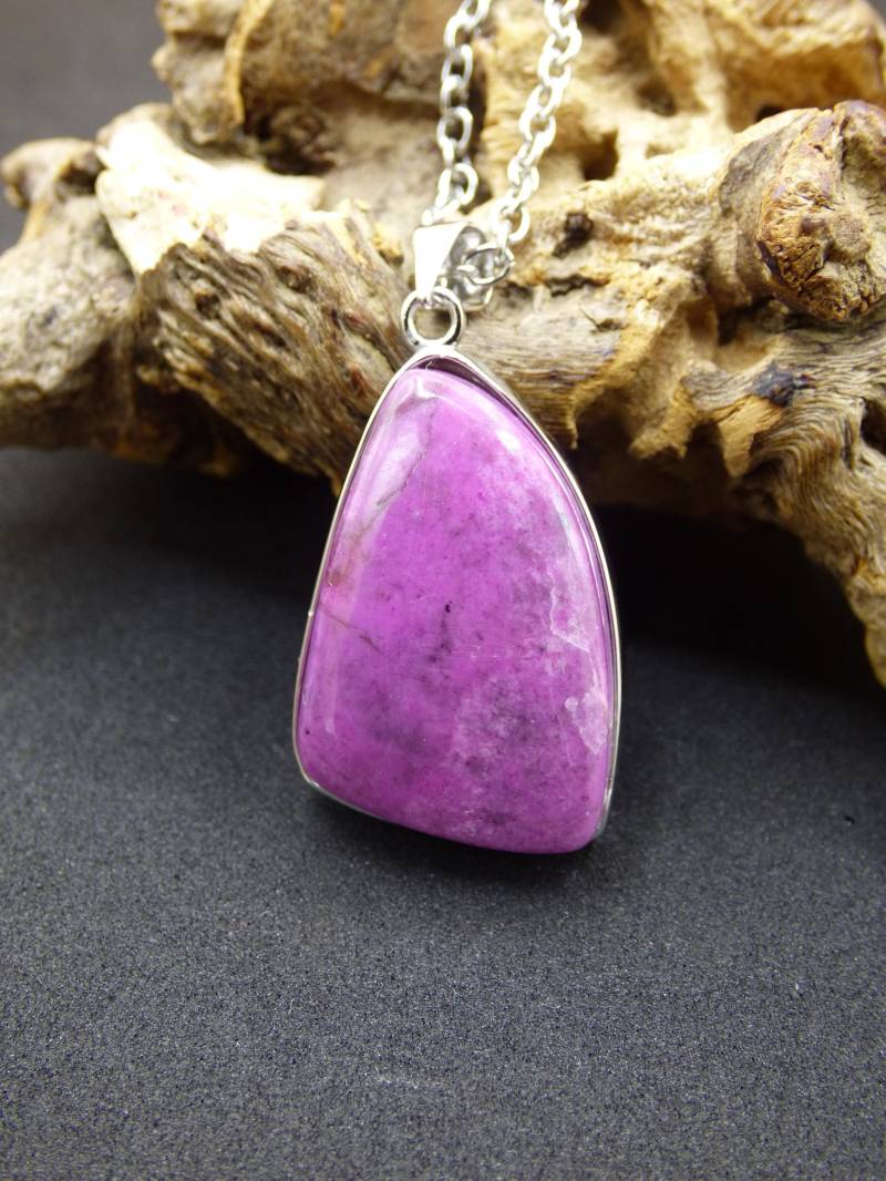 Cobalt Calcit Kobaltcalcit - 925 Silber Edelstein Kette Heilstein Natur Pink Rosa Rarität Edel Mann Frau Geschenk Er Sie Freundin Kristall von ArtOfNatureBerlin
