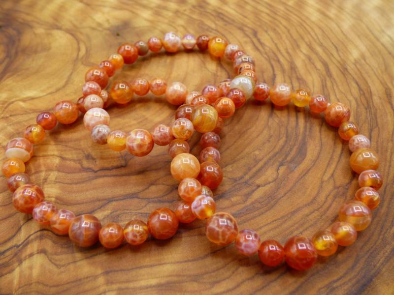 Feuerachat - Edelstein Armband Rot Goa Hippie Boho Natur Heilstein Geschenk Er Sie Mann Frau Freund Rarität Kraft Energie Chakra von ArtOfNatureBerlin