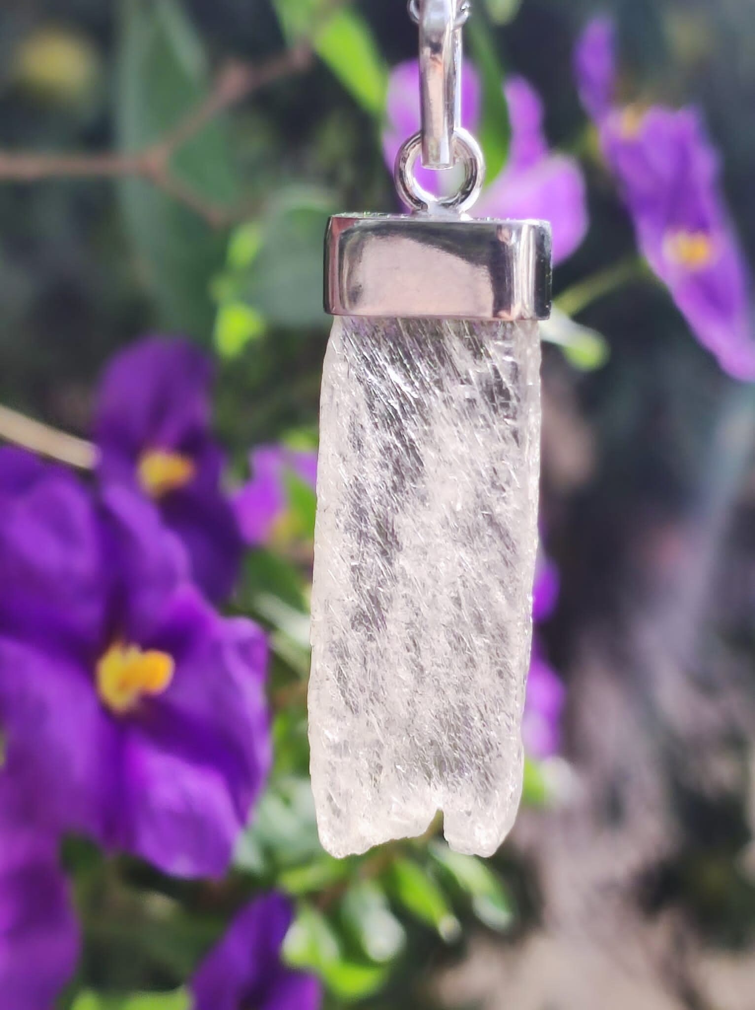 Hiddenit Aaa Rarität ~ 925 Sterling Silber Edelstein Kette ~Hippie ~Goa ~Boho ~Ethno ~Nature ~Heilstein von ArtOfNatureBerlin