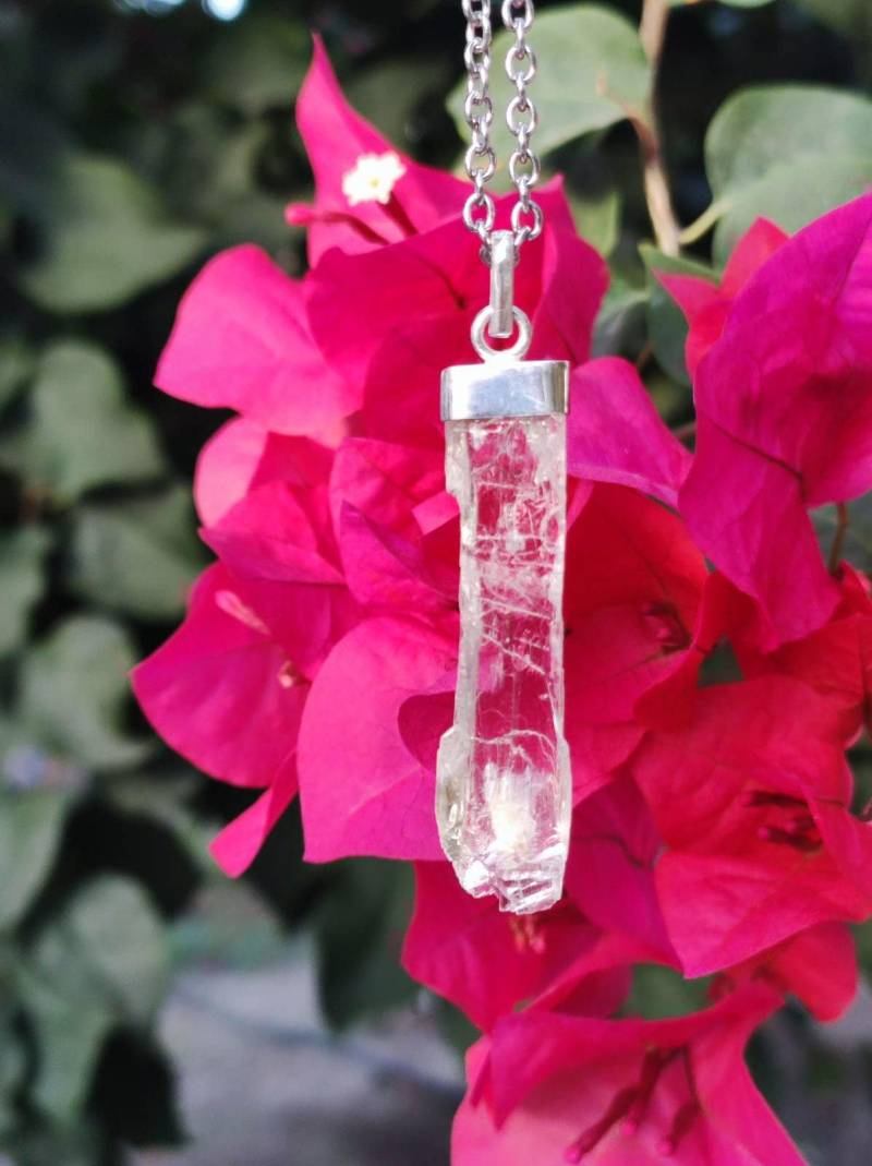 Hiddenit Aaa Rarität ~ 925 Sterling Silber Edelstein Kette ~Hippie ~Goa ~Boho ~Ethno ~Nature ~Heilstein von ArtOfNatureBerlin