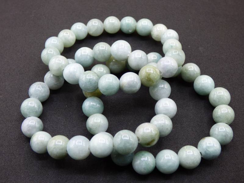 Jade Burma 10 - 11 Mm ~ Edelstein Armband Stretch Hochwertige Grün Natürlich Myanmar Goa Hippie Boho Nature Heilstein Energie Chakra von ArtOfNatureBerlin