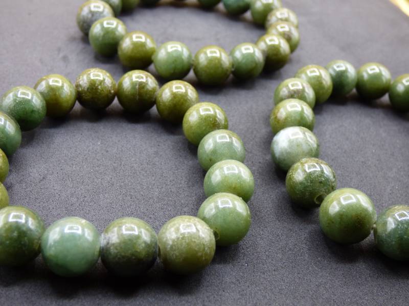 Jade Burma Dunkel Grün 10-13 Mm ~ Edelstein Armband Stretch Hochwertige Natürlich Myanmar Goa Hippie Boho Nature Heilstein Energie von ArtOfNatureBerlin