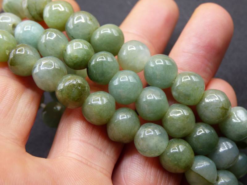 Jade Burma Hell Grün 8-9mm ~ Edelstein Armband Stretch Hochwertige Natürlich Myanmar Goa Hippie Boho Nature Heilstein Energie von ArtOfNatureBerlin