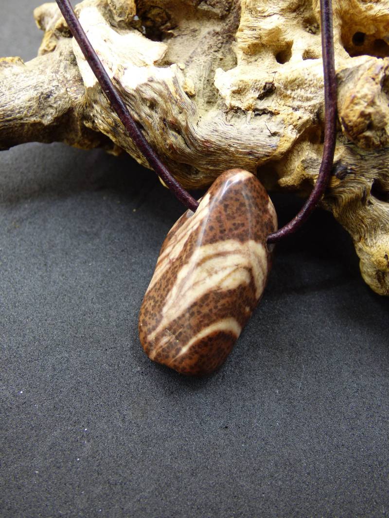 Jaspis Cappuccino ~ Edelstein Kette ~Hippie ~Goa ~Boho ~Ethno ~Nature ~Heilstein von ArtOfNatureBerlin