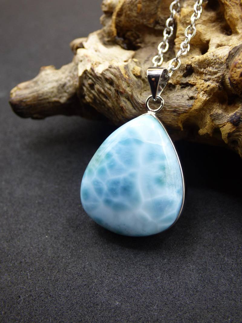 Larimar Aaa "Atlantis Stone" Edelstein Kette 925 Sterling Silber Frau Schmuck Edel Natur Heilstein Hippie Rarität Meer Himmel Blau Geschenk Larimar Aaa "Atlantis Stone" Edelstein Kette 925 Sterling Silber Frau Schmuck Edel Natur Heilstein Hippie Rarität Meer Himmel Blau Geschenk von ArtOfNatureBerlin