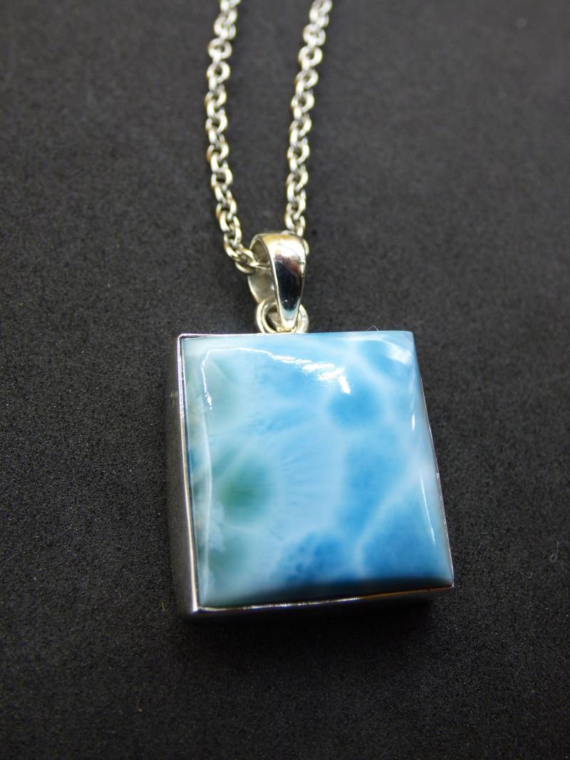 Larimar Aaa "Atlantis Stone" Edelstein Kette 925 Sterling Silber Frau Schmuck Edel Natur Heilstein Hippie Rarität Meer Himmel Blau Geschenk von ArtOfNatureBerlin